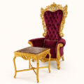 Imperio Velvet Throne Chair