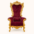 Imperio Velvet Throne Chair