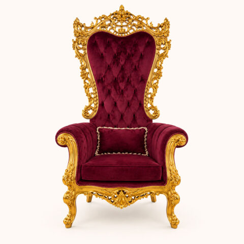 Imperio Velvet Throne Chair
