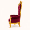 Imperio Velvet Throne Chair