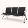 Aero Trio Premium Waiting Bench - Black