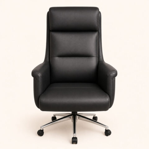 Aurelis Executive High-Back Leather Chair