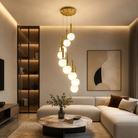 Cascade Globe Chandelier