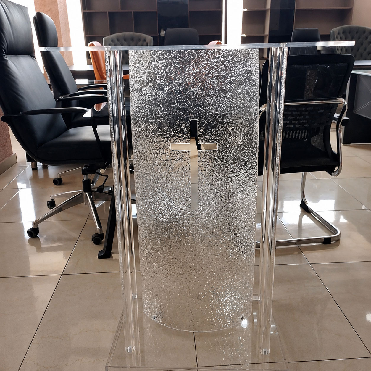 Celestia Crystal Acrylic Church Podium