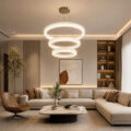 Crystal Trio Ring Chandelier