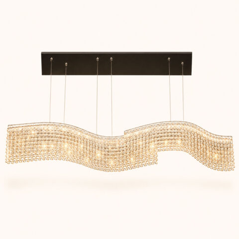 Crystal Wave Chandelier