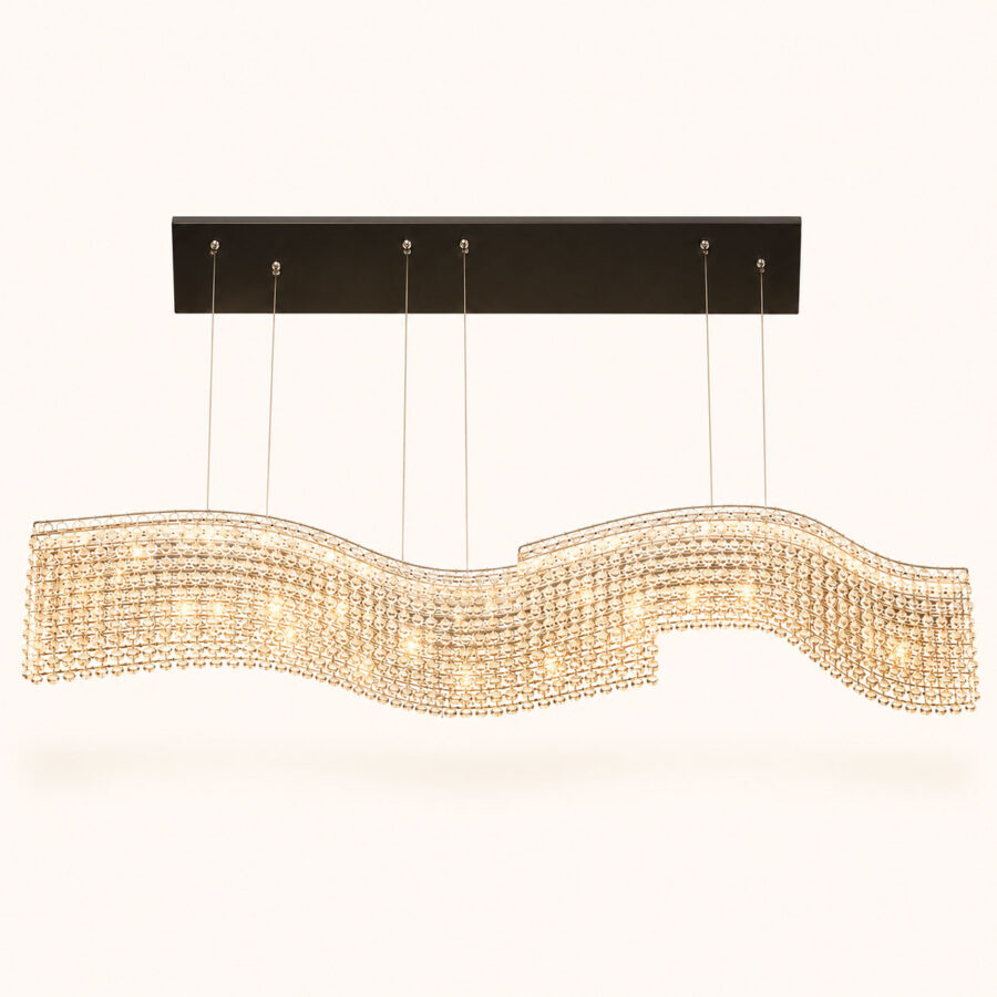 Crystal Wave Chandelier