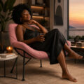 Desert Relax Lounge Chair - Blush Mauve