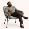 Desert Relax Lounge Chair - Muted Seafoam
