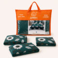 Emerald Bloom Duvet Cover Set