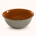 Amber Hearth Ceramic Serving Bowl