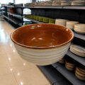 Amber Hearth Ceramic Serving Bowl