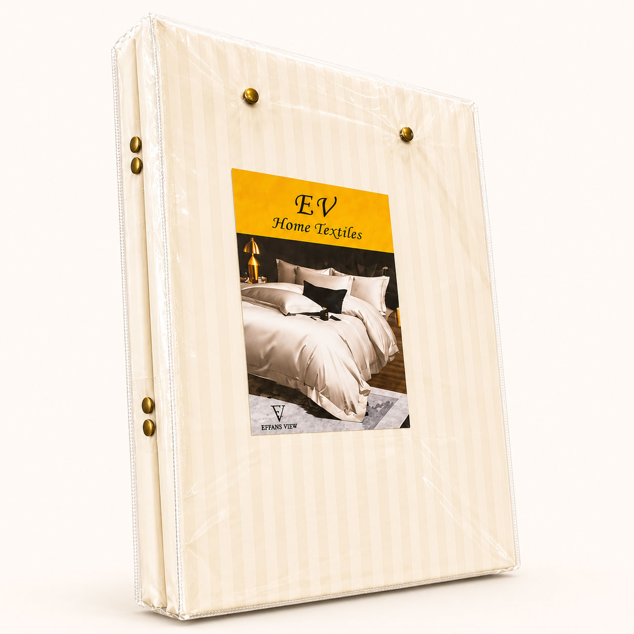 Ivory Stripe Bedding Set