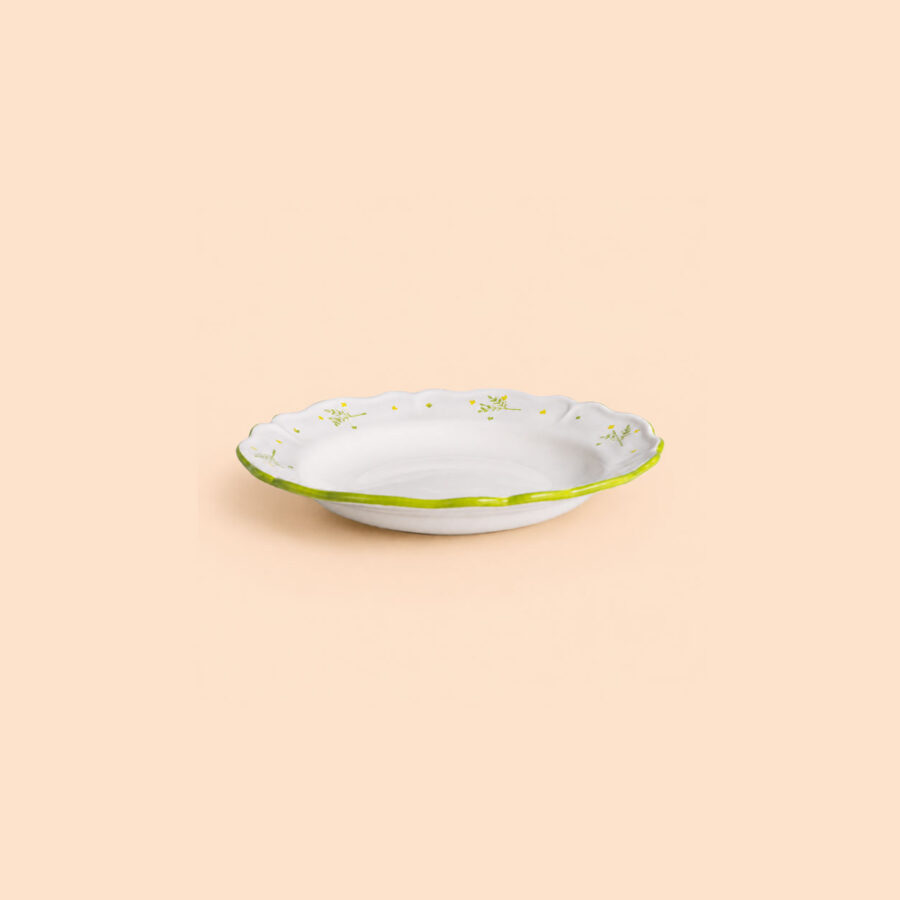 Lime Blossom Ceramic Plate - Small