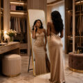 Golden Luxury Dressing Mirror