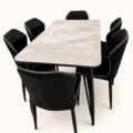 Marble Edge 6-Seater Dining Set