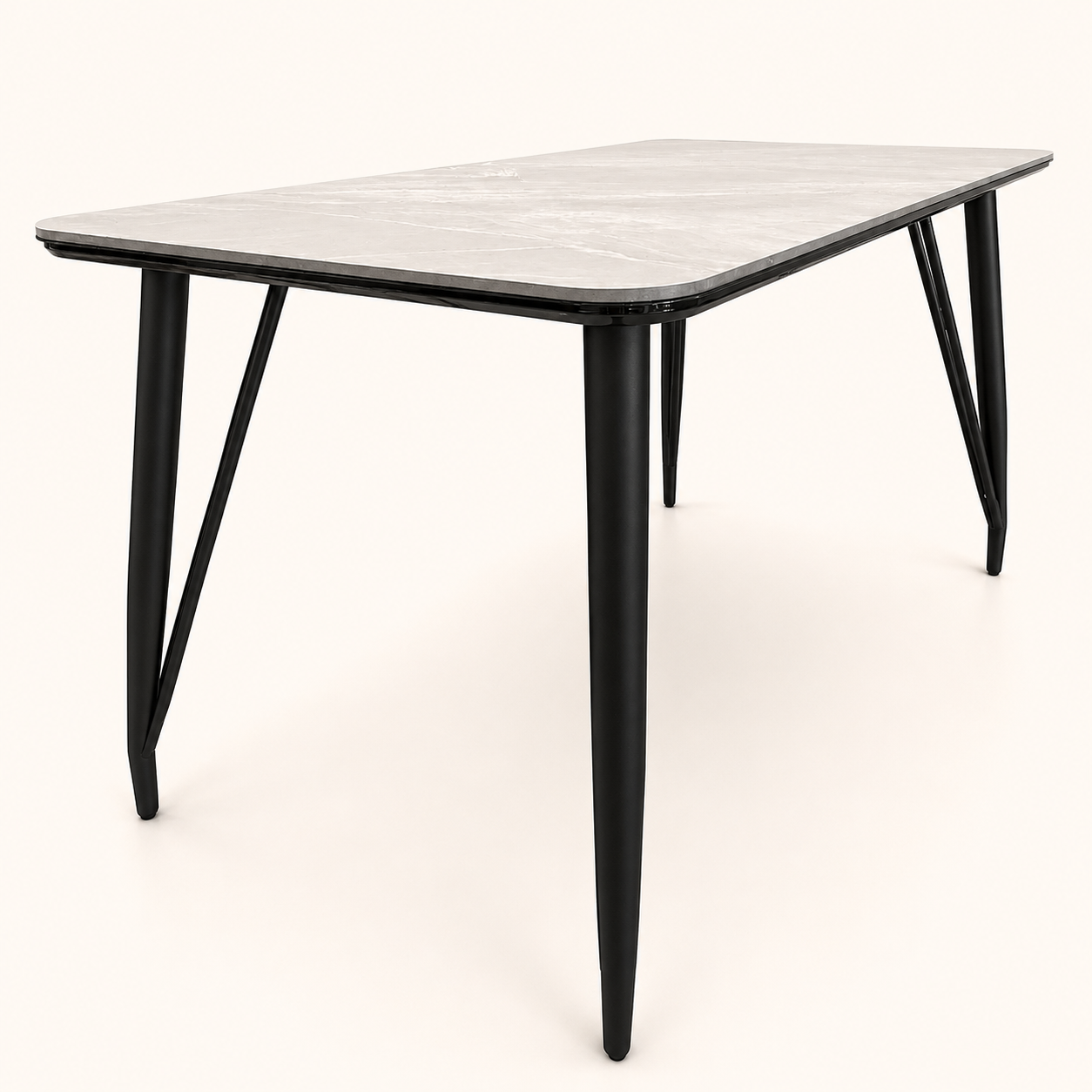 Marble Edge 6-Seater Dining Set