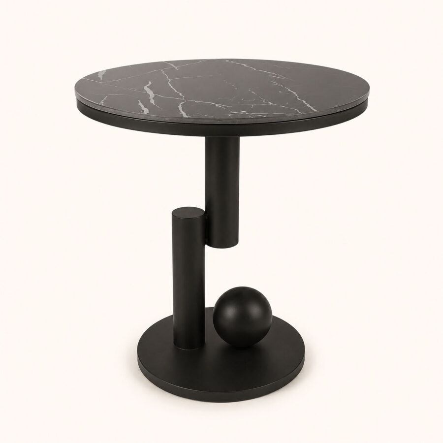 Midnight Black Marble Table