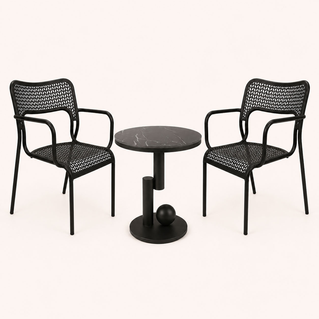Midnight Black Marble Table