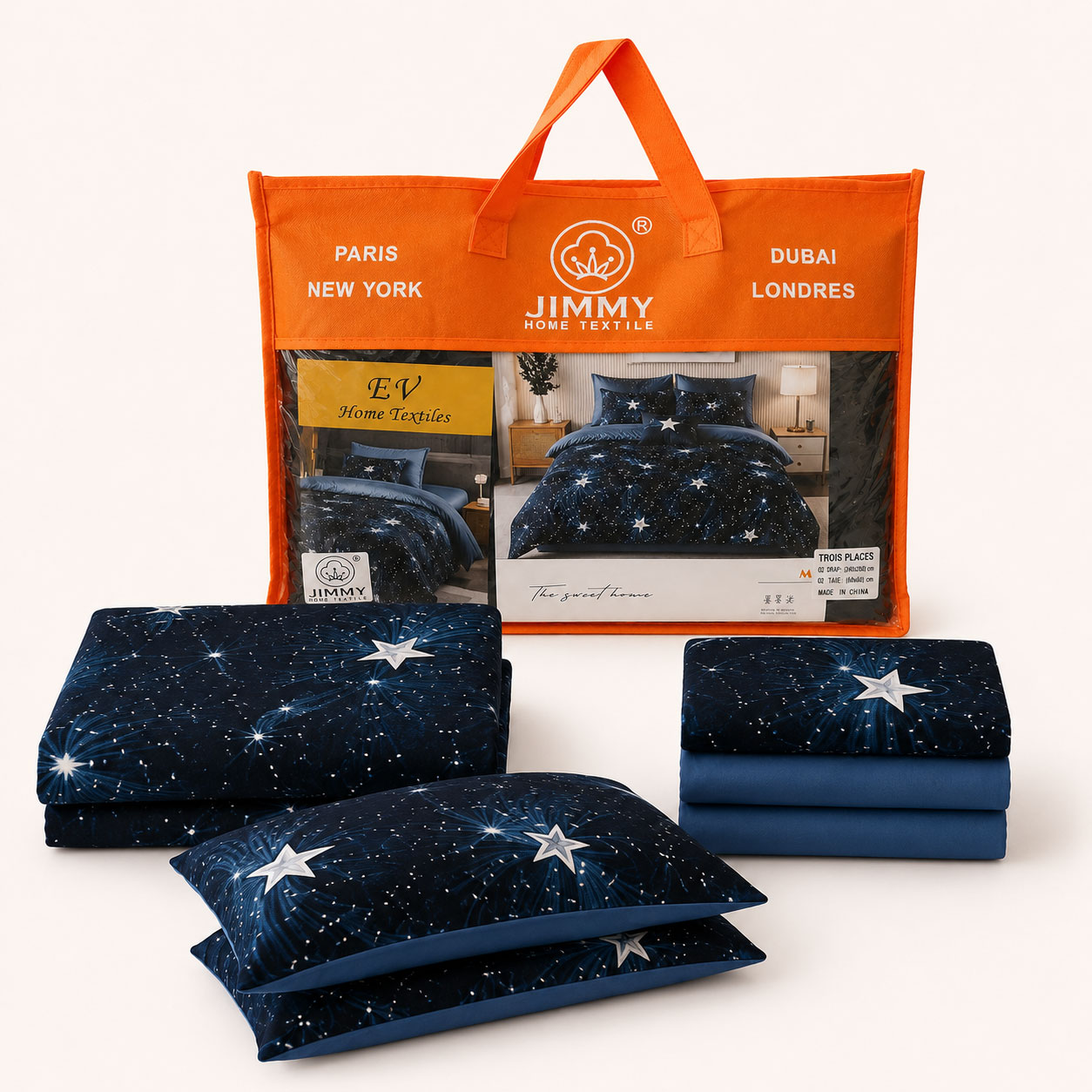 Midnight Galaxy Luxe Duvet Cover Set