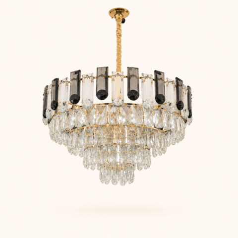 Obsidian Crystal Chandelier
