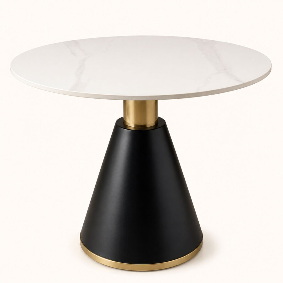Obsidian Marble Garden Table