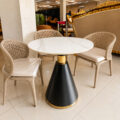 Obsidian Marble Garden Table