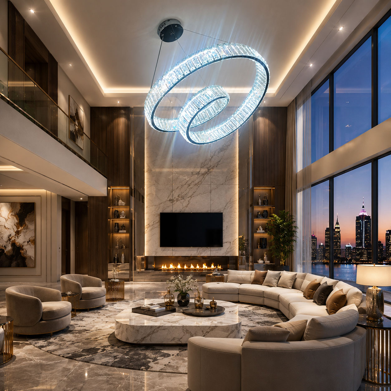 Orbit Crystal LED Chandelier