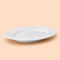 Oval Bloom Ceramic Plate