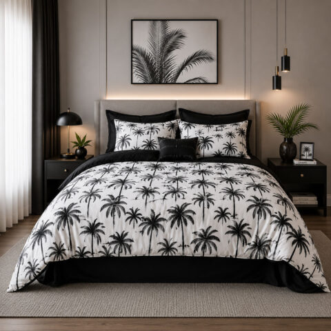 Palm Luxe Duvet Cover Set