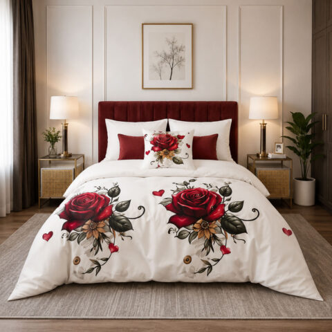 Rosé Amour Duvet Cover Set