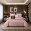 Rose Petal Stripe Bedding Set