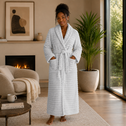 Silver Mist Comfort Robe
