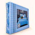 Skyline Blue Stripe Bedding Set