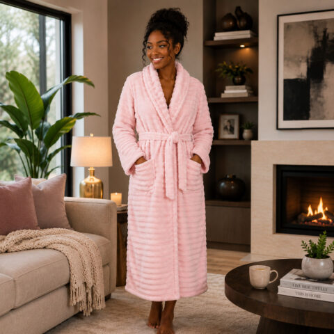 Soft Pink Luxury Robe