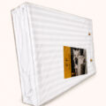 White Pearl Stripe Bedding Set