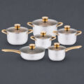 6 in 1 Stainless Steel Cookware Set