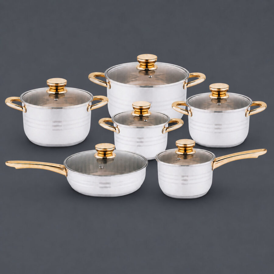 6 in 1 Stainless Steel Cookware Set