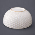 Ivory Honeycomb Porcelain Bowl