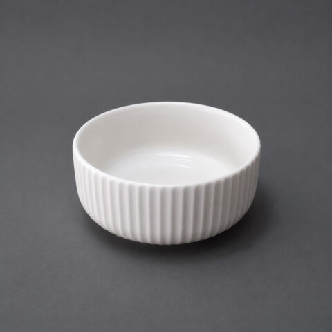Pearl Fluted Ceramic Bowl