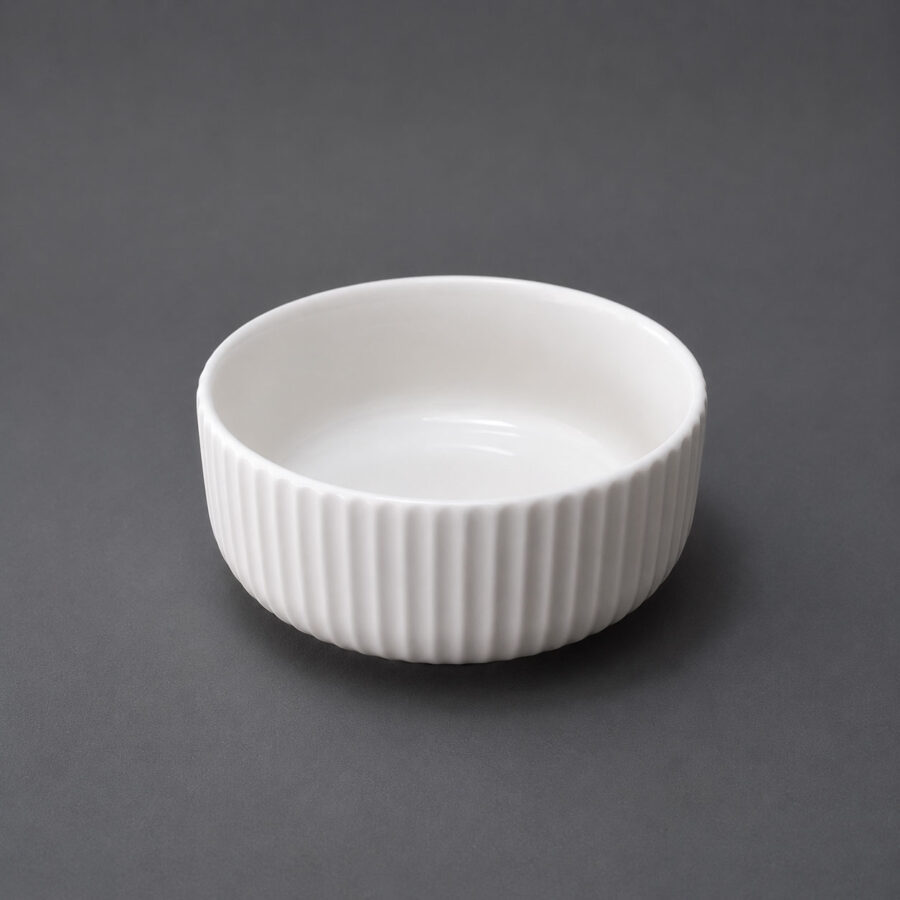 Pearl Fluted Ceramic Bowl