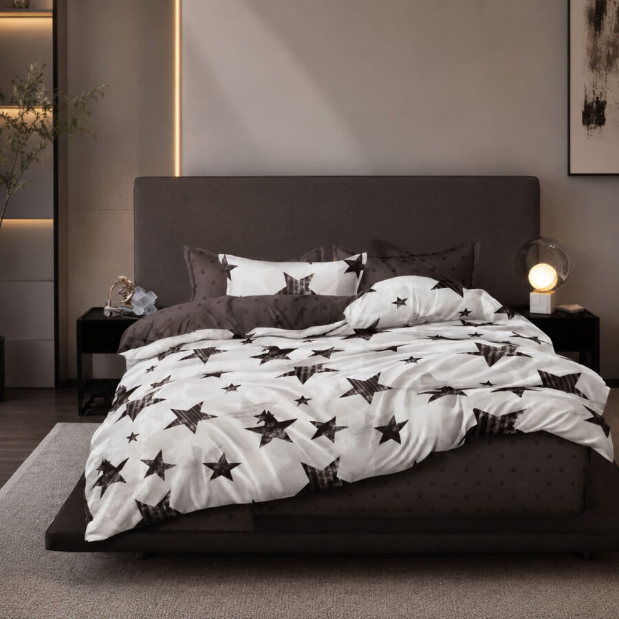 Midnight Star Cotton Bedding Set