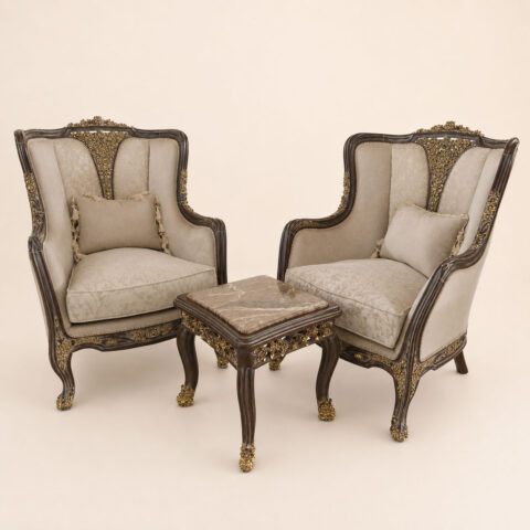 Ebony Heritage Duo Royal Chairs