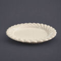 Ivory Scallop Porcelain Plate