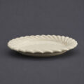 Ivory Scallop Porcelain Plate